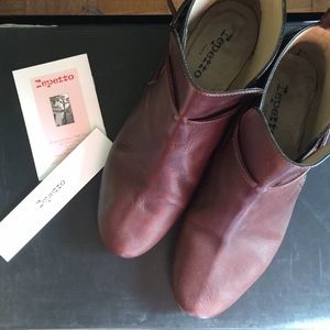 Repetto Brown Leather Ankle Boots